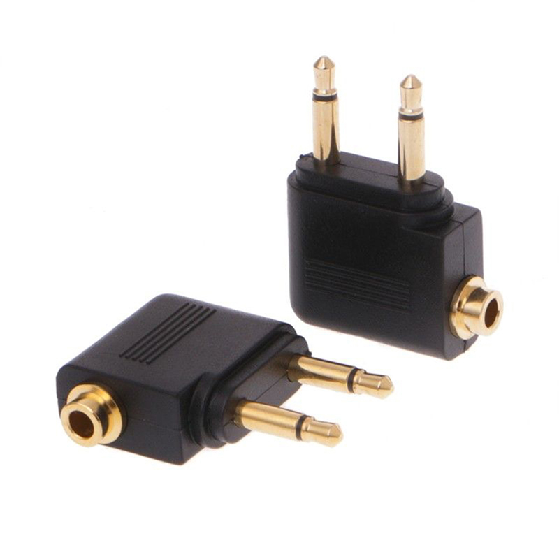 Earphone Splitter Jack - 1pc Gold Nickel plated Air Plane