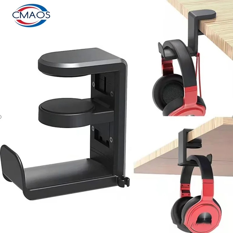 Headphone Stand Desk - No Punch Table Clip Hook Headphone
