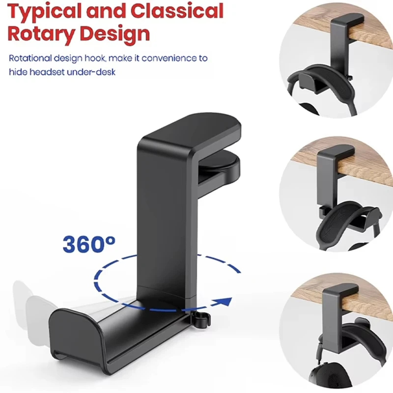 No Punch Table Clip Hook Headp - Headphone Stand Desk 评论和价格