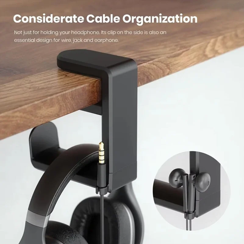 No Punch Table Clip Hook Headp - Headphone Stand Desk 评论和价格